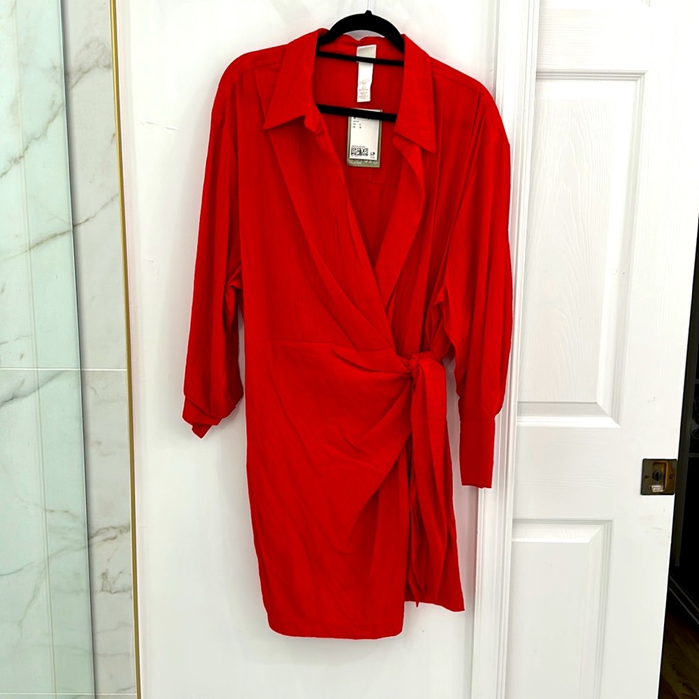 H&M red dress-large